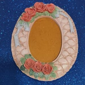 Russ Pink Rose Oval Picture Frame
